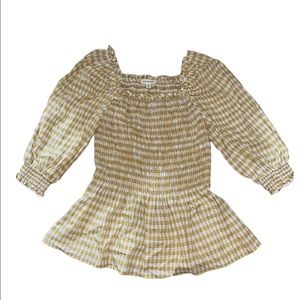 Summer elbow sleeve Flowy top